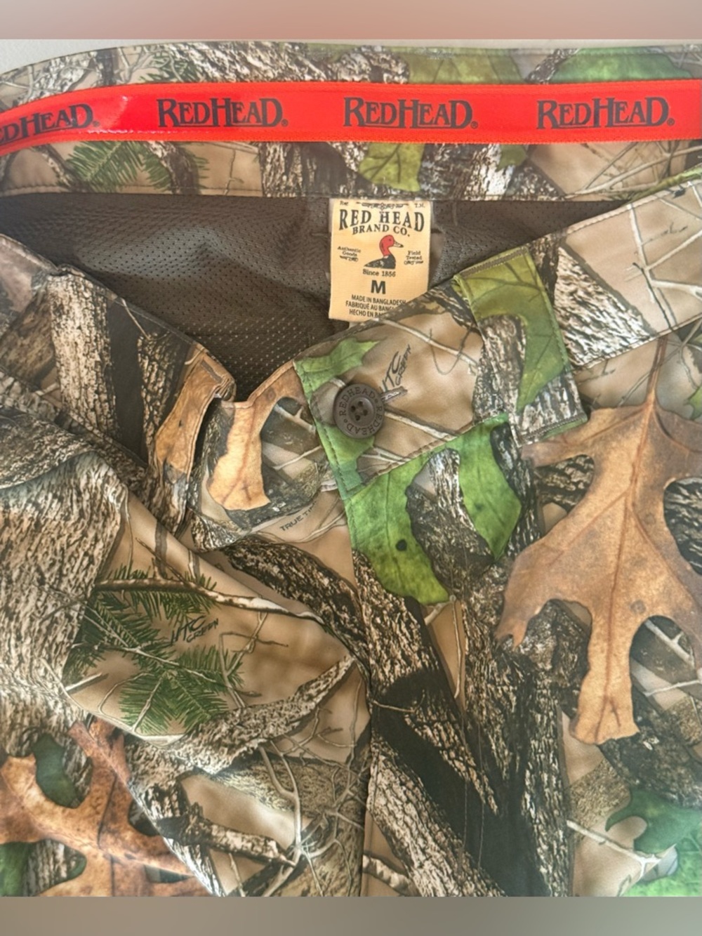 RedHead Camo Hunting Pants 90/10 Poly Spandex 479R3594 18’ Breathable - Picture 2 of 8